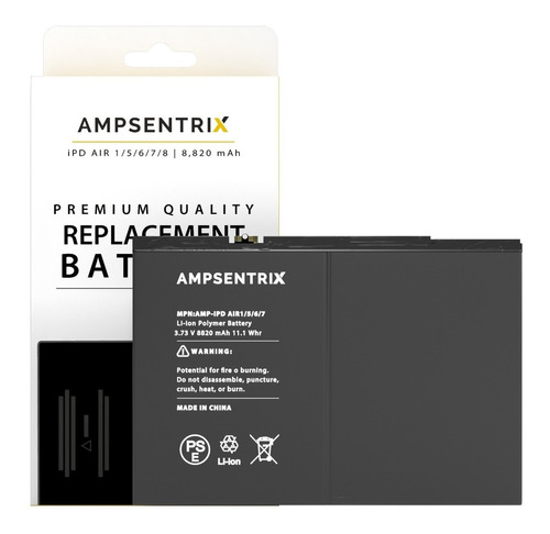 Batería Para iPad 5/6/7/8 Air 1 Ampsentrix