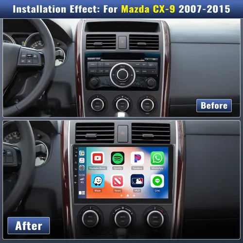 Radio Android Carplay 4+64 Mazda Cx9 2007-2016