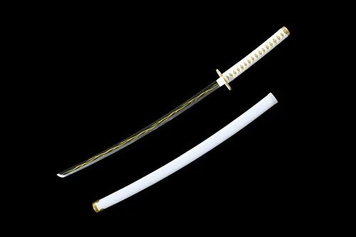 Espada Katana Cosplay Zenitsu Agatsuma Demon Slayer Bambu