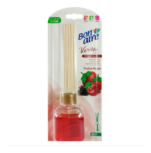 Ambientador Bonaire Varitas Frutos Rojos X 80 Ml