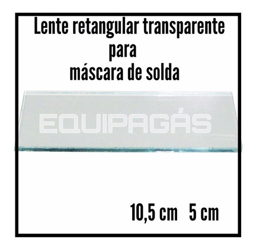 Lente Para Mascara De Solda Incolor 50 Unidades