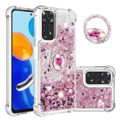 Ccsmall Para Xiaomi Redmi Note 11 4g Glitter Case Con Soport