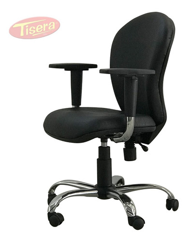 Imagen 4 de 6 de Silla Oficina Pc Escritorio Cromo Regulabl Tisera Cods87