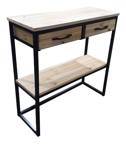 Mesa Arrime Dressoire Recibidor Industrial 80x35x80cm Hierro