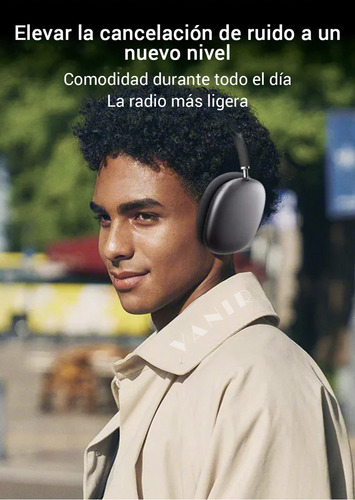 Vanir Audífonos Inalámbricos Diadema Bluetooth Con Cancelación De Ruido Ai, Audifonos Gamer, Con Micrófono, Sonido Hd Y Batería 42h, Compatibles Con iPhone, Android Y Pc, Top 10 Mejores Audífonos