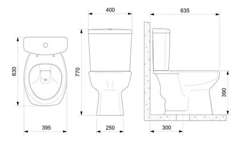 Segunda imagem para pesquisa de vaso sanitario incepa preto