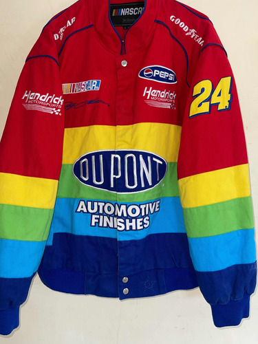 Chaqueta Vintage Jeff Gordon Nascar Dupont Rainbow Race L