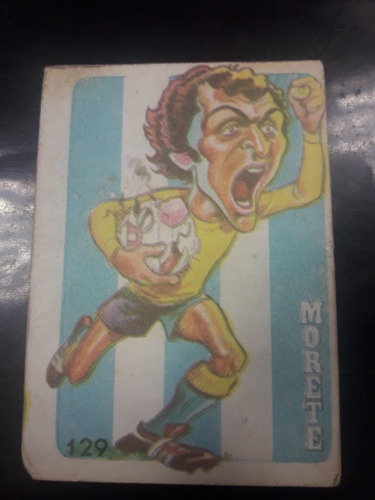 Super Futbol 1979, Figurita N° 129 Morete Sevilla. Mira!!!!