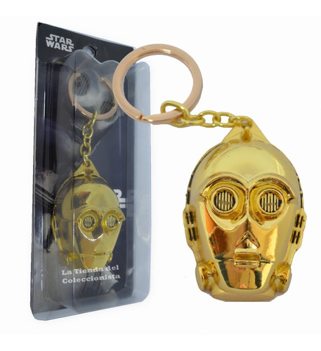 Star Wars Llavero C3po En Relieve Metalico