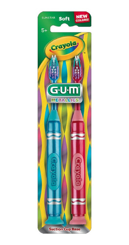 Cepillo Dental Gum Kids Crayola Metallics 5+