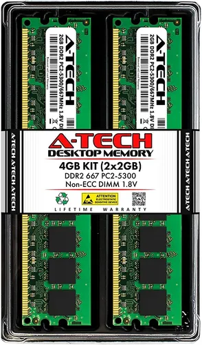 Memoria Ddr2 667mhz (pc2-5300) (2gb X 2) | 4gb