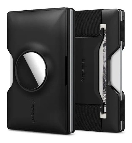 Billetera Tarjetero Spigen Wallet S Strap Con Porta Airtag Negro