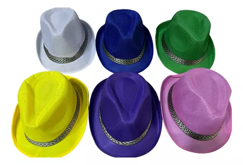 Gorro Sombrero Cowboy Brillo Tornasolado Vaquero Carioca X4