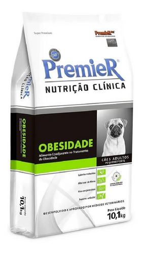 Premier Ração Nutrição Clínica Obesidade Cão Pequeno 10,1kg