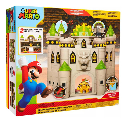 Super Mario Bros Set Castillo De 19 Piezas Nintendo Original