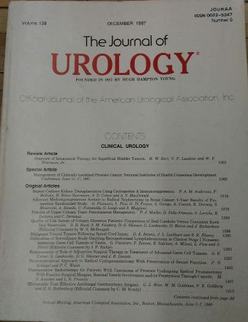 Livro The Journal Of Urology - Vol. 138 Number 6 - American Urological Association [1987]