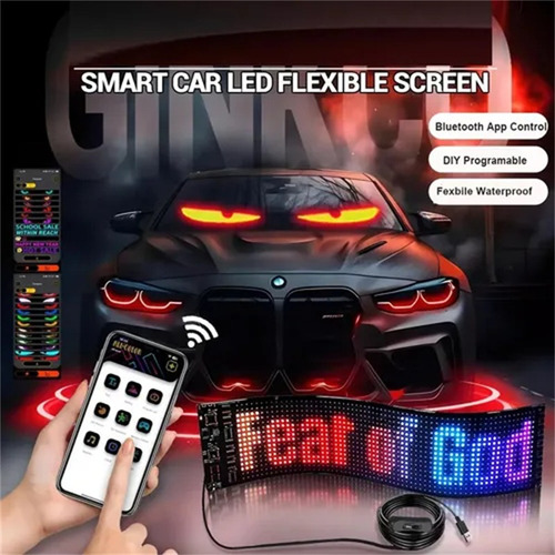 Programable Pantalla Flexible Led Devil Ojos 9.2x37.4cm 2pcs