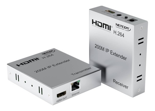 Extensor Hdmi Tcp/ip Vía Ethernet Netcom Hasta 200 Metros