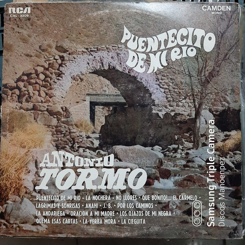 Vinilo Antonio Tormo Puentecito De Mi Rio F4 (Usado)