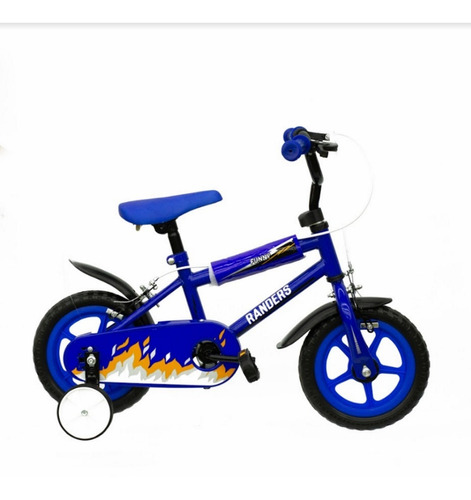 Imagen 1 de 10 de Bicicleta Para Niño Color Azul Rodado 12 Randers 