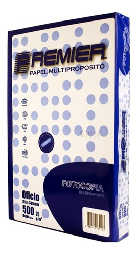 Papel Fotocopia - Oficio 500 Hjs / 75 Gr Premier