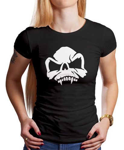 Polo Dama Vampire Skull (d0669 Boleto.store)