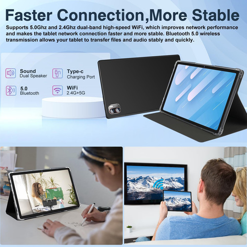 Meberry Tablet Android 13 Screen 2k Tablet 10.36 Pulgadas,