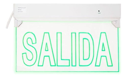 Señaletica De Salida Led 0,3w Letrero Con Luz 