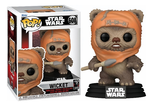 Wicket 608 Star Wars Return Jedi Funko Pop 40th Anniversary