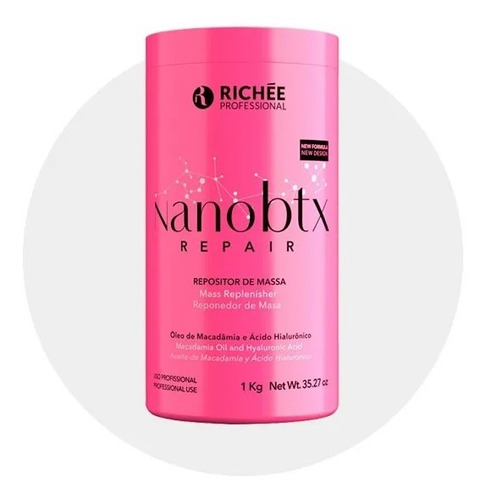 Nano Botox Richee 1kg Repositor Reparador De Masa Hidrata