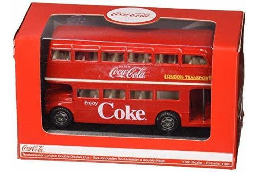 Coca-cola 1/64 Routemaster London Double Decker Bus