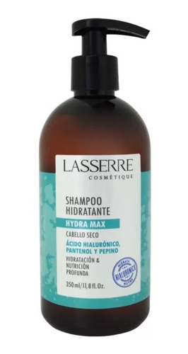 Shampoo Hidratación Profunda 350ml Ácido Hialurónico Sin Sal