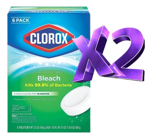 Clorox Bleach 12pastillas Limpiadoras Para Baño Siempre Limp