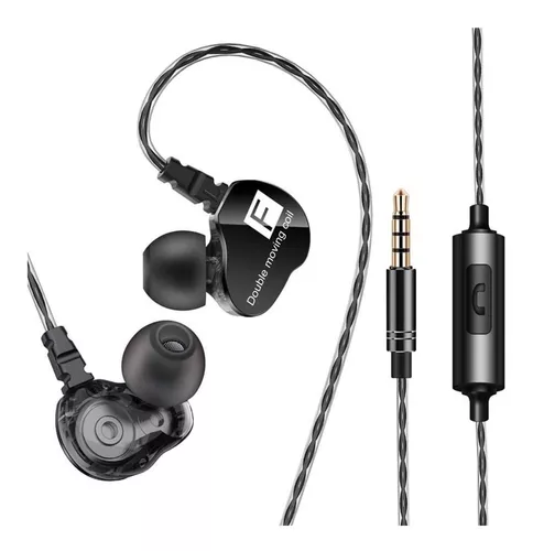 Auriculares In Ear Con Microfono Doble Bobina Hi Fi Qkz Dm10