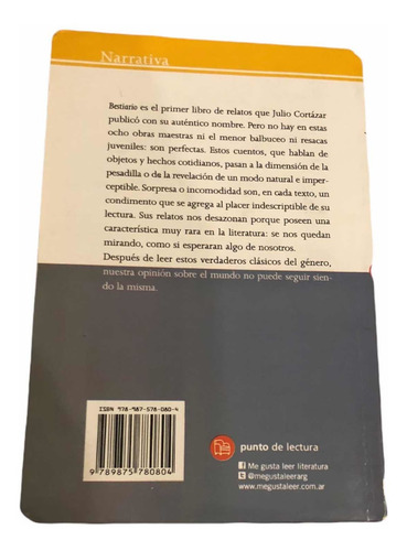 Libro Cuento Bestiario De Julio Cortázar