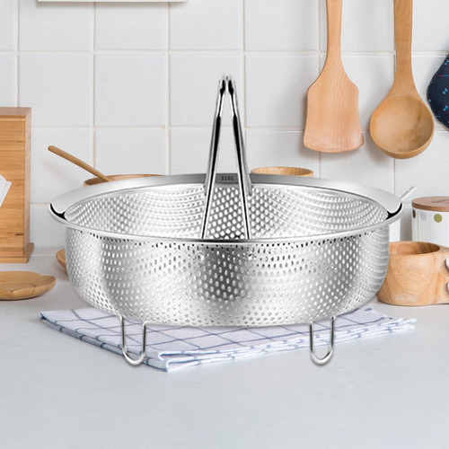 Cesta Vaporera De Acero Inoxidable, Vaporera De Metal Para C