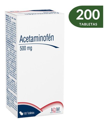 Acetaminofén Tabletas 500mg