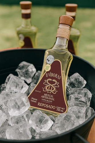 Mezcal Reposado 8 VĂboras - 100% Agave Artesanal 750ml
