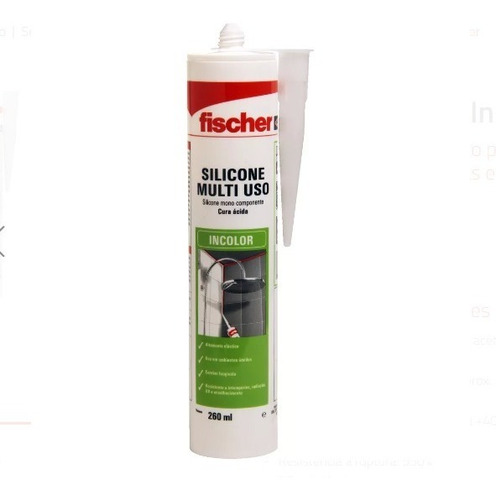 Silicona Transp Fischer 260ml X2u +1 Kit Aplicador De Regalo