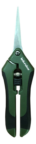 Tesoura Poda E Manicure Grow Leds Indoor - Ponta Reta Aço Cor Preto