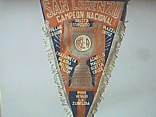 Banderín Original: San Lorenzo Campeón Nacional -año 1974-