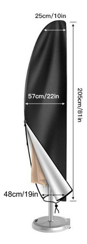 Cubierta De Sombrilla Para Sombrilla De Patio 205x57cm