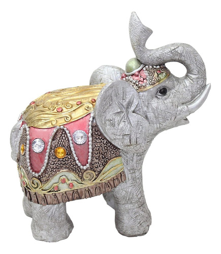 Feng Shui - Figura De Elefante Gris Claro De 4 Pulgadas, Fig