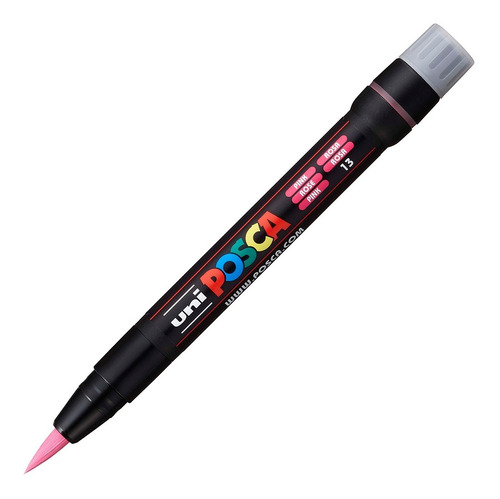 Caneta Posca Ponta Pincel Brush Rosa