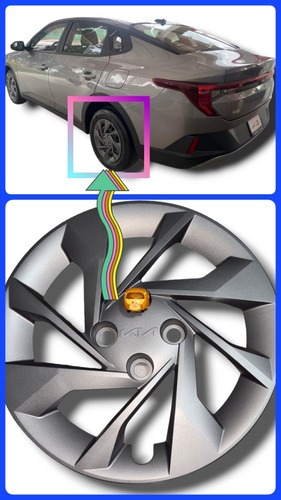 2 Tapones Rin De Acero Para Kia K3 L 2024 Pintura Original (Usado)