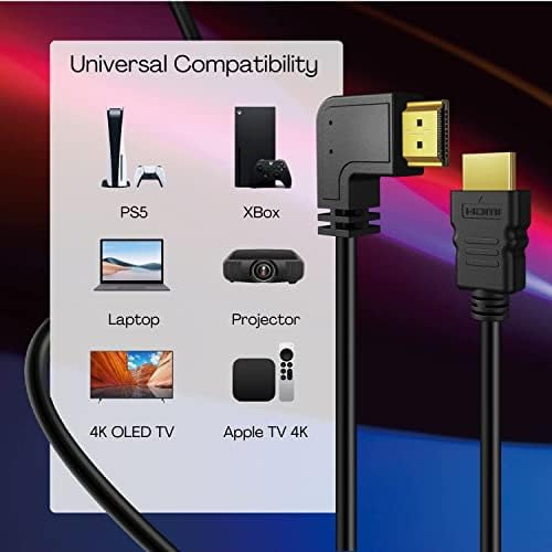 Cable Hdmi Tnp Ángulo Izquierdo 90 Grados (10 Pies) - Cable