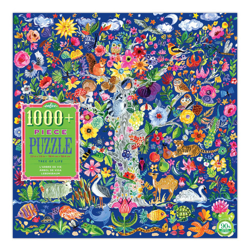 Eeboo, Puzzle Árbol De La Vida 1008 Piezas