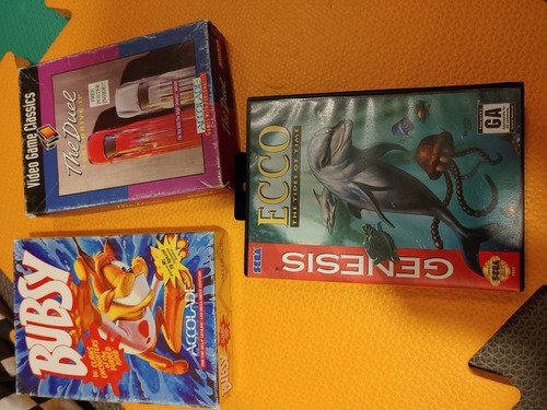 Lote 3 Jogos Originais Mega Drive Sega Genesis