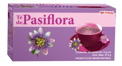 Te De Pasiflora 25 Sobres Nervios Estrés Ansiedad Insomnio