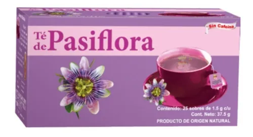 comprar Te De Pasiflora 25 Sobres Nervios Estrés Ansiedad Insomnio